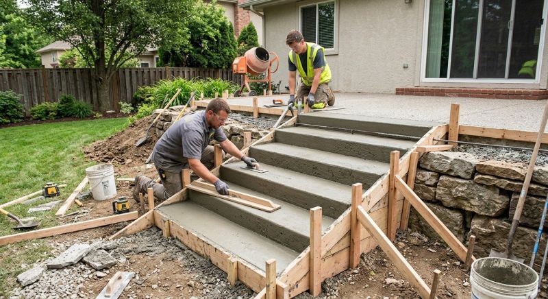 Concrete Steps Installation Service